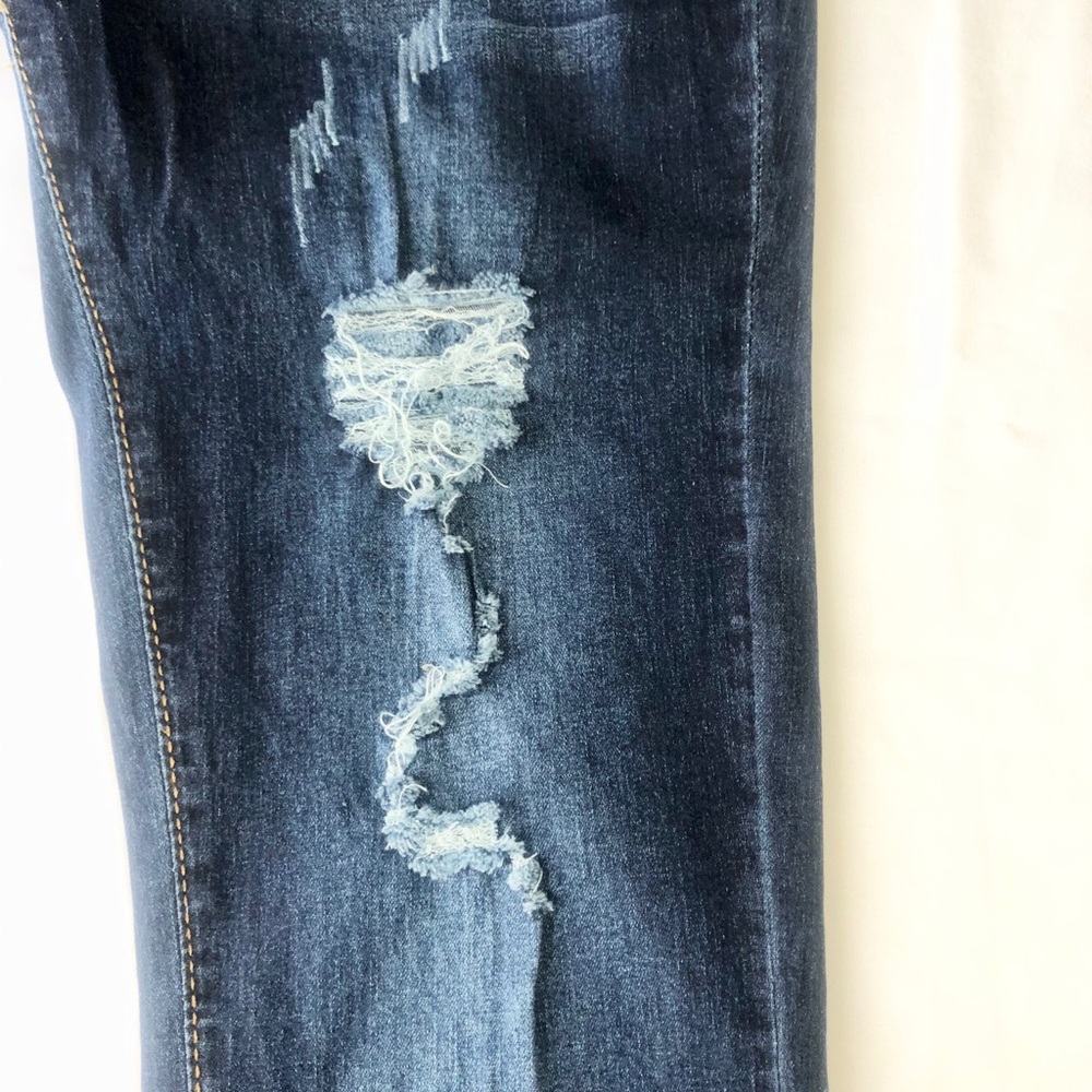 Distressed Maternity Jeans, Size Medium - Picture 3 of 5